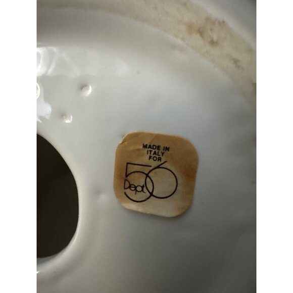 Vintage Department 56 Porcelain Bunny Rabbit White Gray - Picture 6 of 6